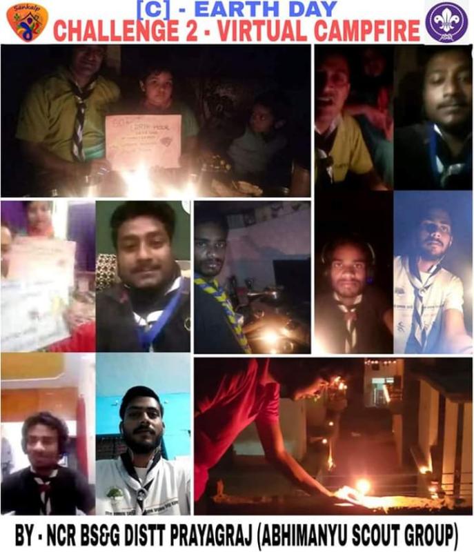SANKALP PROJECT { C } Earth Hour
 
Challenge 2 : #Virtual Campfire 
