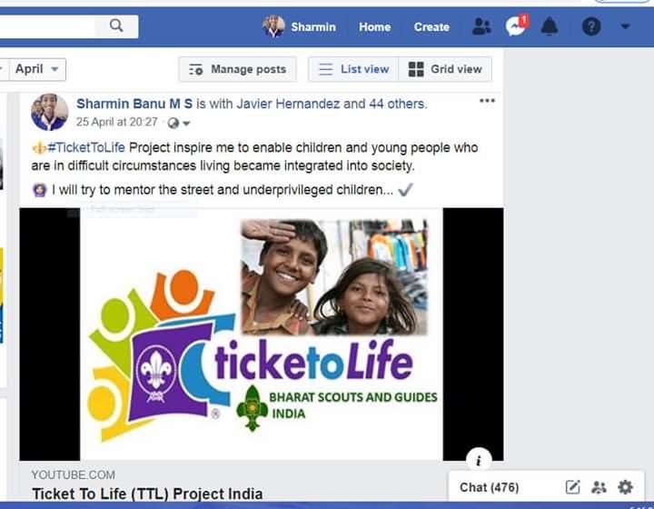 "YOUTUBE CHANELL OF BSG  " :[(D) DIGITAL SCOUTING AND GUIDING] : Project Sankalp : Challenge (4 (a): Bharat Scouts and Guides District Association Udupi. Karnataka State, India.