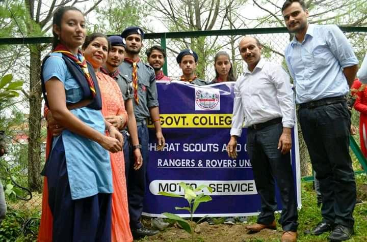 Plantation by Rovers and Rangers of GC Palampur