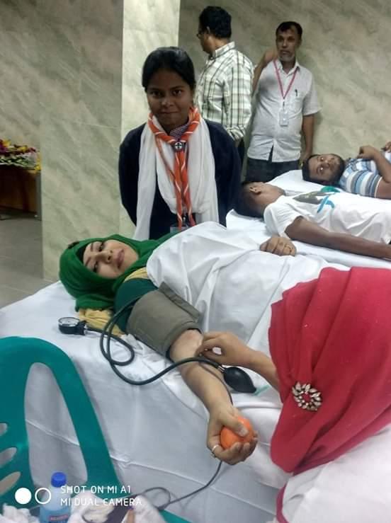 রক্তদান কর্মসূচি পালন