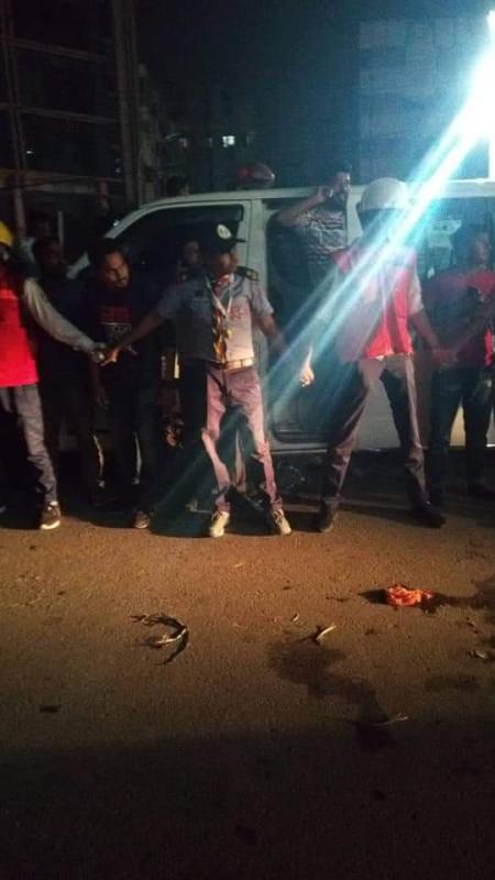 বনানী এফআর টাওয়ার এ আগুন নিভানোর কাজে সহযোগিতা  