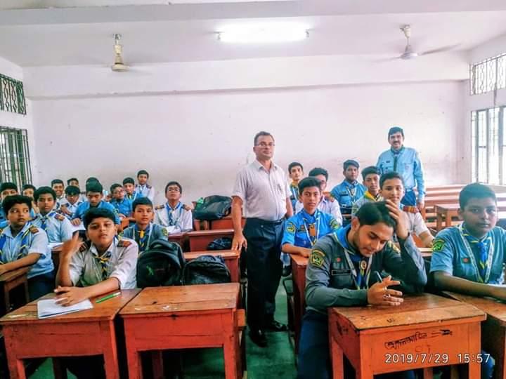 Special Scout Class about tree plantation 