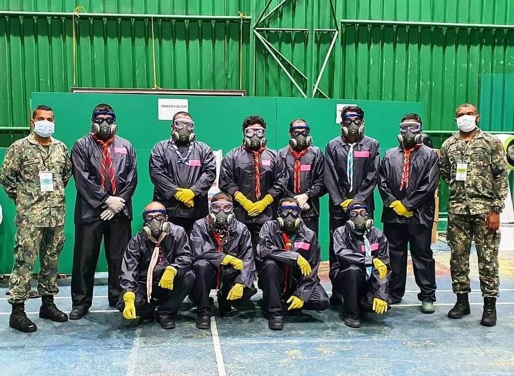 Decontaminating Malé City - Scouts in Action Maldives