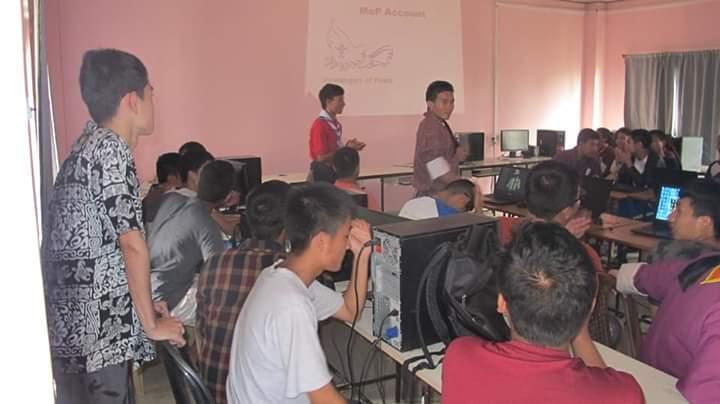 Messenger of peace awareness program for all students of Yonten Kuenjung Acadamy 