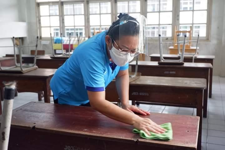 ทำความสะอาดห้องเรียน