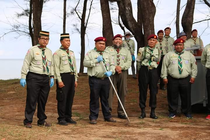 PARTICIPANT SUPPORT AT TUTONG DISTRICT SCOUT ASSOCIATION FOR EARTH TRIBE 2020