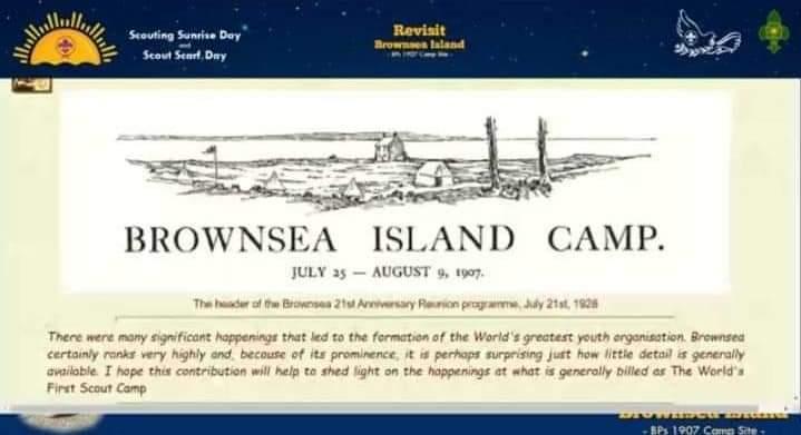 scouting sunrise day activity 3( revisit brownsea island)