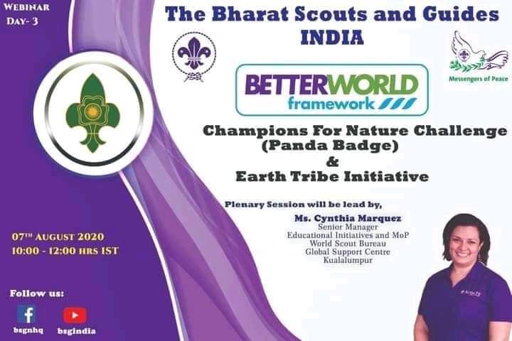 BETTER WORLD FRAMEWORK, DAY3 ..... WEBINAR ON EARTH TRIBE INITIATIVE.....