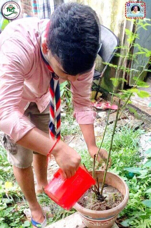 Tree Planting Program 2020 under the direction of Bangladesh  Scouts