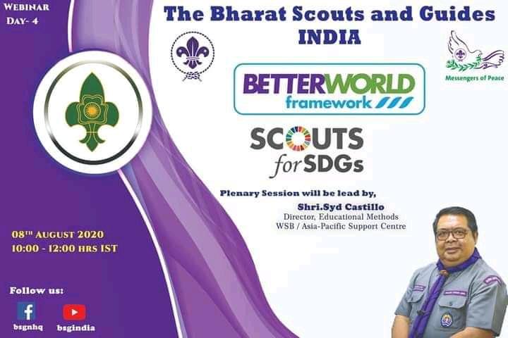 DAY-4 Scouts for SDGs  of the Webinar  on Better World Framework 