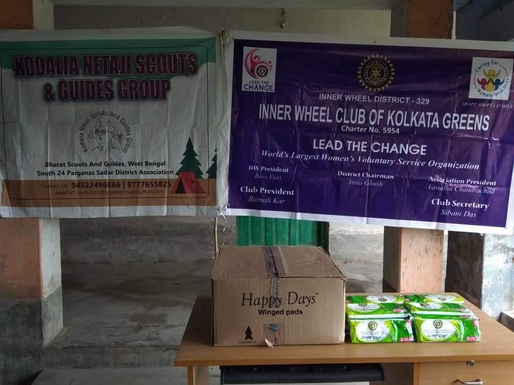 Sanitary Napkins and Hand Sanitizers among the Girl students of the MSKs of Falta Block, West Bengal, India