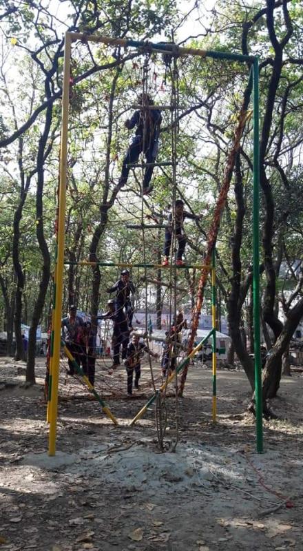 Obstacles in 10th National & 3rd SAANSO Scout Jamborre 