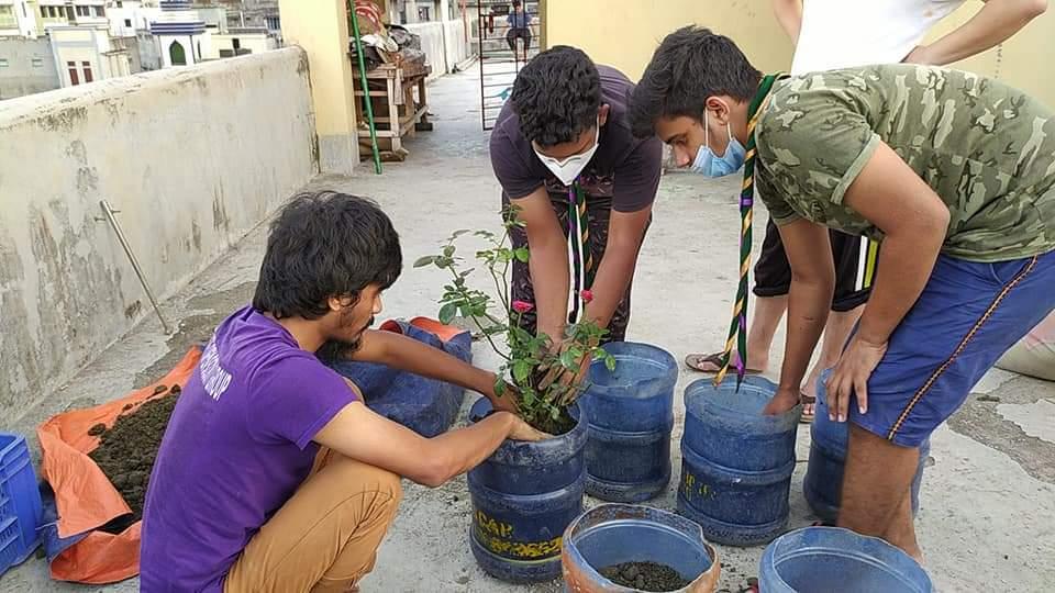 সানরাইজ ওপেন স্কাউট গ্রুপের উদ্যোগে বৃক্ষরোপণ