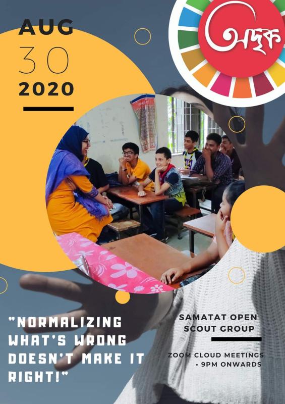 Odrik Talks at Samatat Open Scout Group