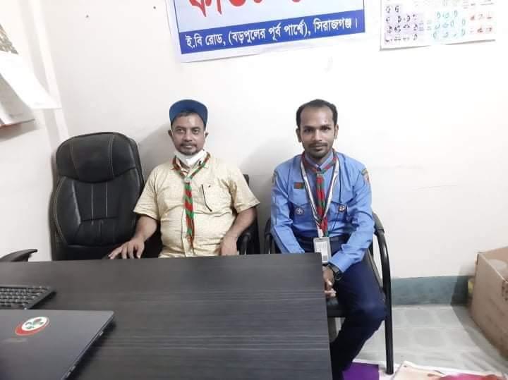 পাবনা বিজ্ঞান ও প্রযুক্তি বিশ্ববিদ্যালয় এর প্রো ভাইস চ্যান্সেলর এর সেবা মুক্ত স্কাউট গ্রুপ পরিদর্শন