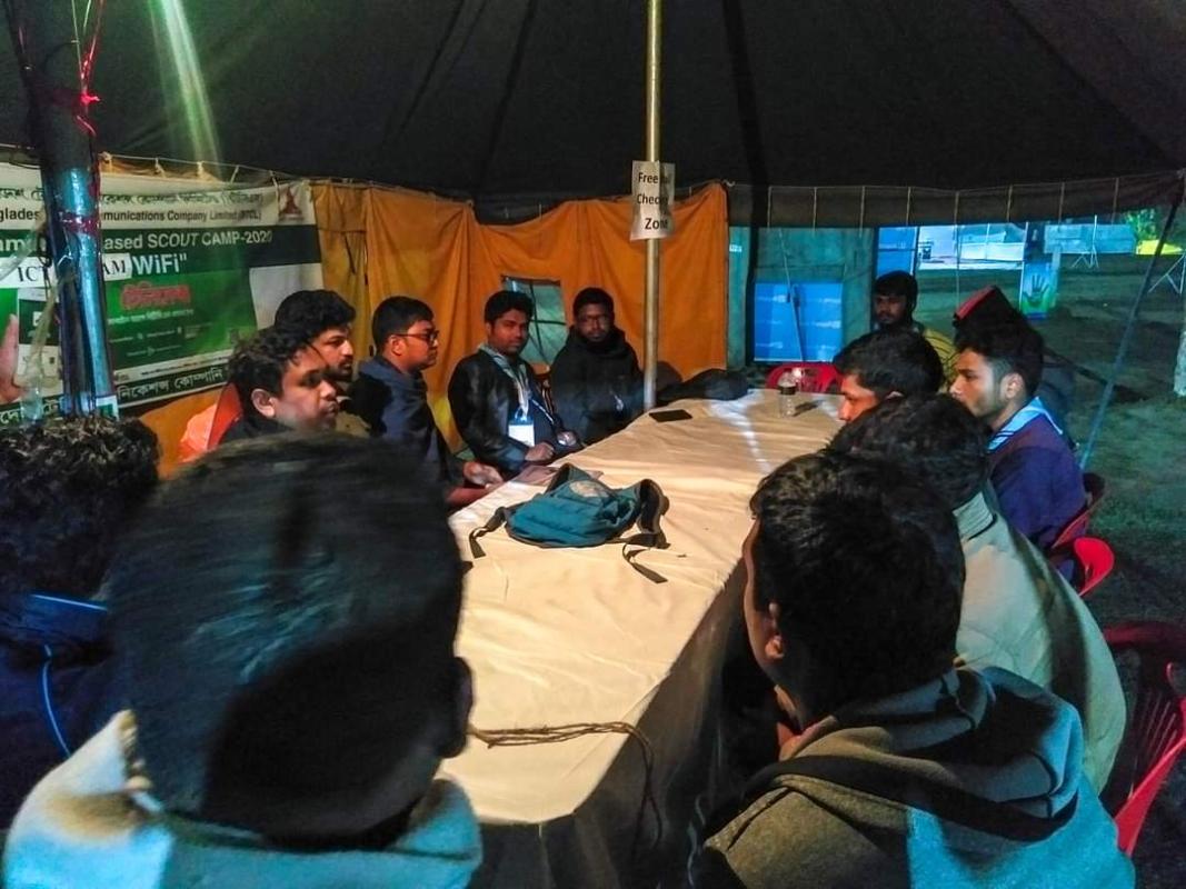 ২য় কমিউনিটি বেইজড স্কাউট ক্যাম্পে সিরাজগঞ্জ এর মিলনমেলা