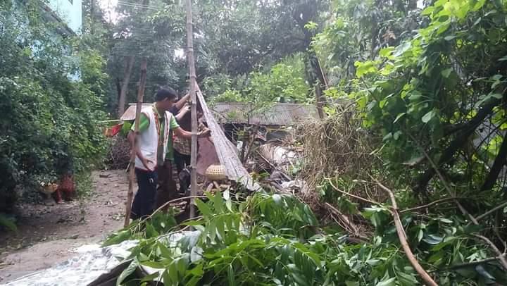 ২০১৯ সালে ঘূর্ণিঝড় আম্ফানের সময়। 