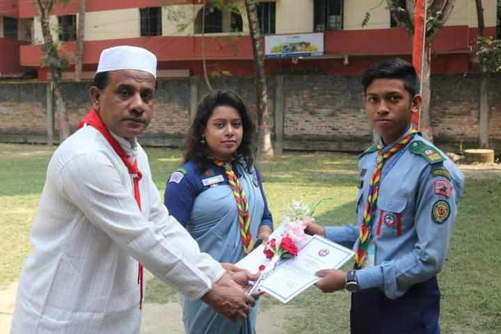 প্রেসিডেন্ট'স স্কাউট অ্যাওয়ার্ড অর্জনকারীদের শুভেচ্ছা জ্ঞাপন
