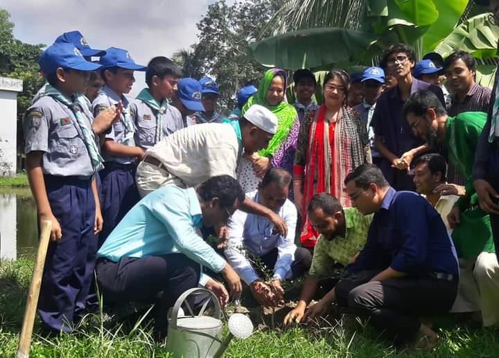 Planting Trees Dedicated to Language Martyres.