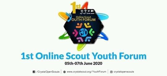 1st Online Scout Youth Forum organized by Crystal Open Scouts