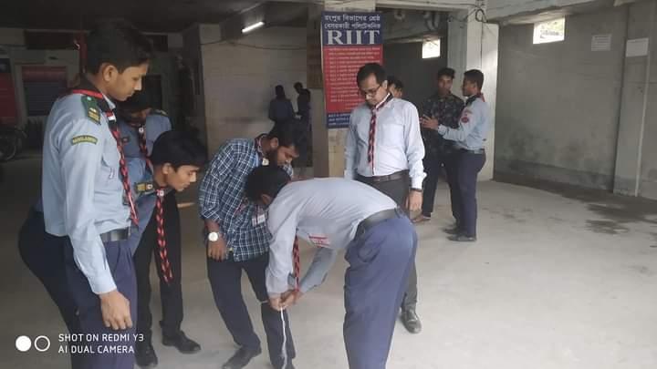 দড়ির কাজঃ তাঁবু টানা গেরো