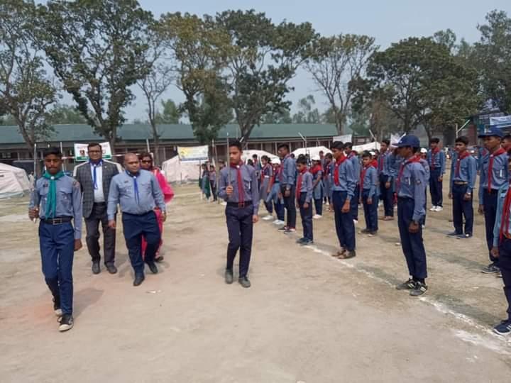 ৫ম বেলকুচি উপজেলার স্কাউট সমাবেশ উদ্বোধন 