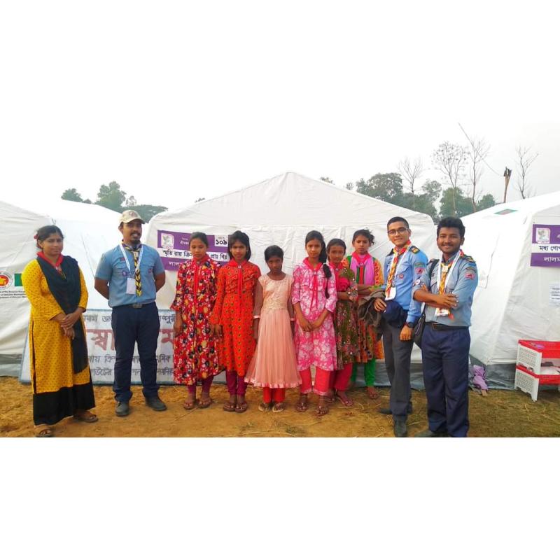 Smrity Roy Crystal Scout Cub Team in 9th National Cub Camporee 