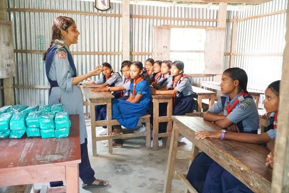 Girl Health Awareness Program at Lalmonirhat by Crystal Open Scouts