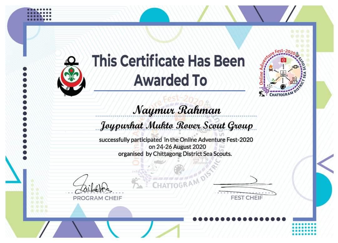 Online Adventure Fest - 2020(Camp).