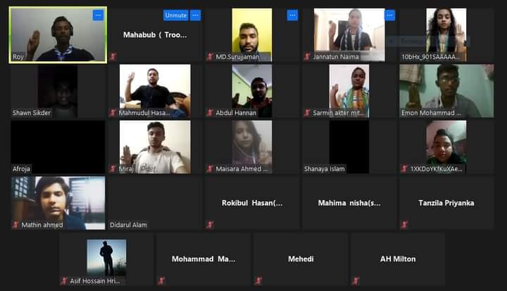 ১২ জুন ২০২০ইং ঈদের পর প্রথম ভারচুয়াল ট্রুপ ও ক্রু মিটিং এবং ঈদপূর্ণ মিলনি। 
