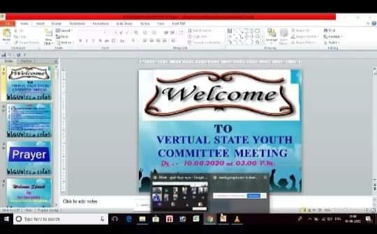 State youth committee meeting 2020