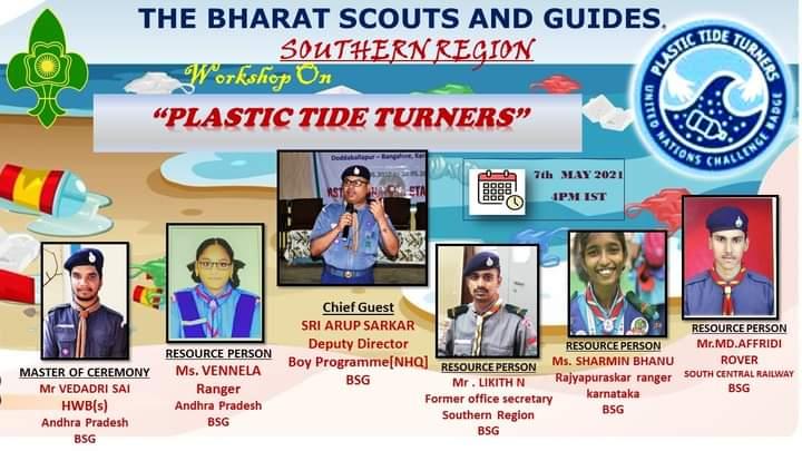 "Talk on Plastic-:Leader Level : Tide Turner's Plastic Challenge Badge (OFFLINE)  :BSG KARNATAKA _District Association Udupi. India. "