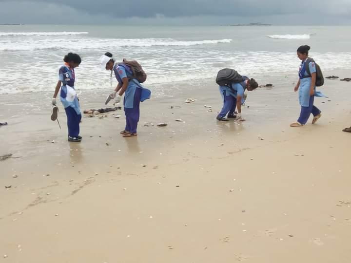 "TAG THE LITTER -:Leader Level : Tide Turner's Plastic Challenge Badge (OFFLINE)  :BSG KARNATAKA _District Association Udupi. India. "