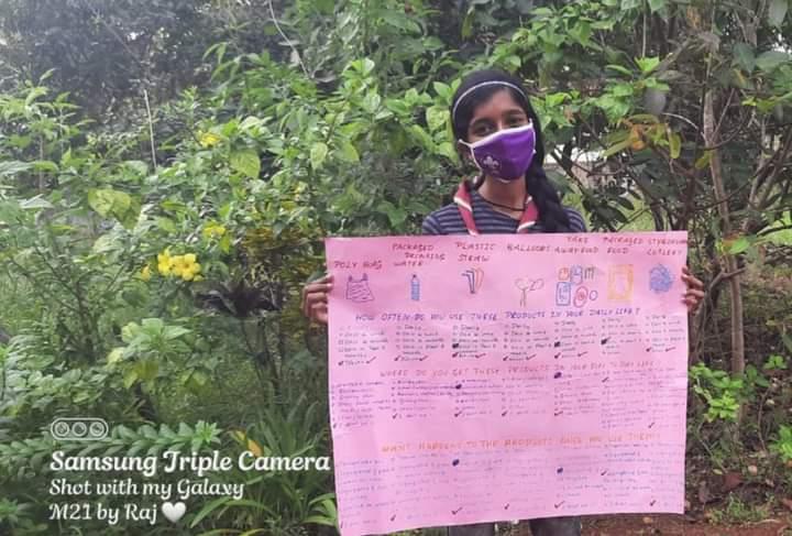 "Checking  Plastic foot  : Champion  Level : Tide Turner's Plastic Challenge Badge (OFFLINE)  :BSG KARNATAKA _District Association Udupi. India. "