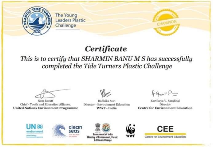 "Plastic Tide Turners _Online_3 _Levels Completed by Ranger_Bsg Karnataka _District Association Udupi_India.