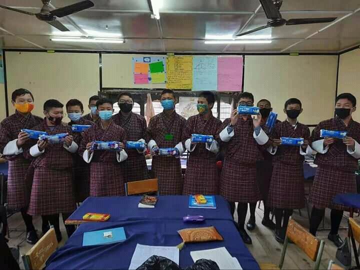 Donation of pads in remote places