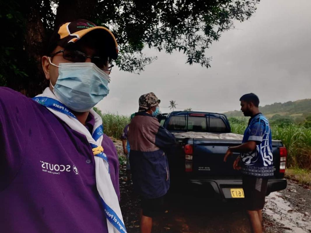 Ration distribution for people affected by COVID 19