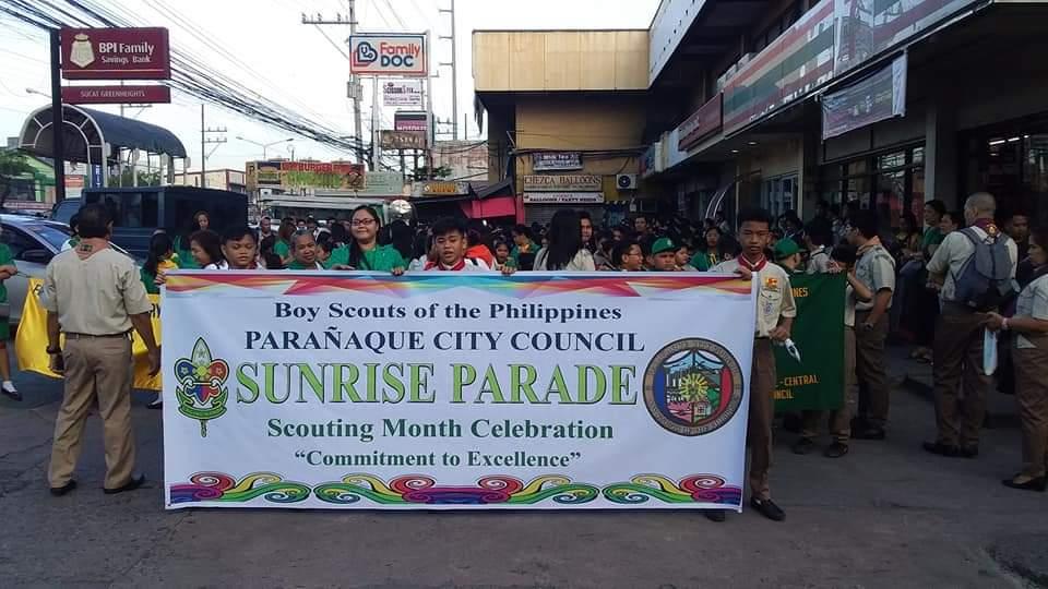 Sunrise Parade for the Scouting Month Celebration of 2019