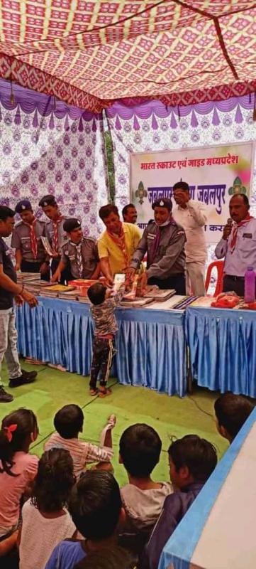 Books distribution to needy childrens