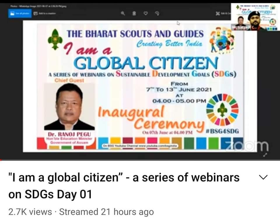 "I AM A GLOBAL CITIZEN "SDG WEBINAR DAY-1