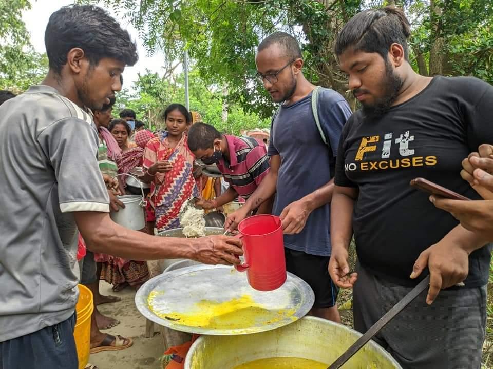 5 days Community kitchen & Ration Distribution in Ghoramara Island