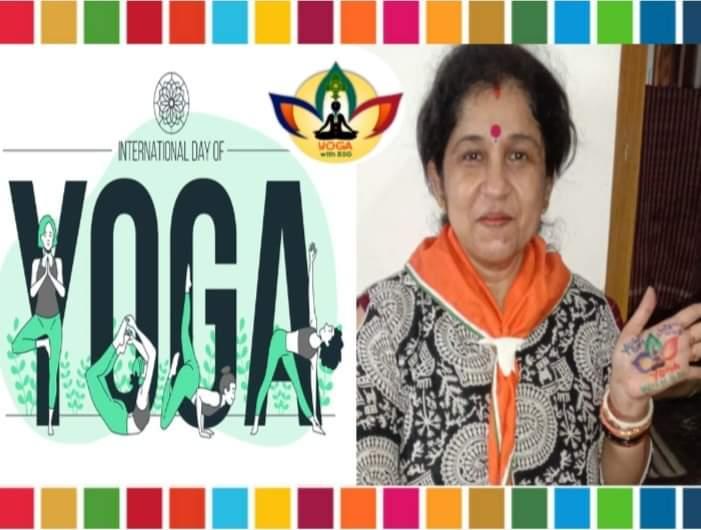 ##international yoga day observation by me, my rovers, rangers, family and friends, Monalisa Das ##BSGindia ##BSGNHQ 