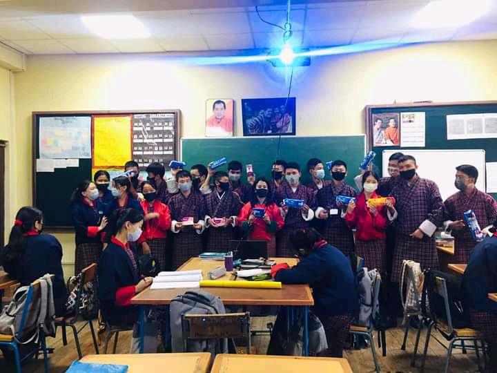 Donated pads in remote places