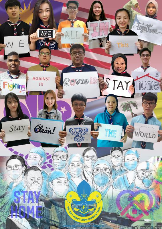 we are all in this together fighting Against Covid 19, stay at home, stay clean, save the world  