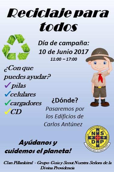 Pilla-Recicla, Reciclaje a Domicilio