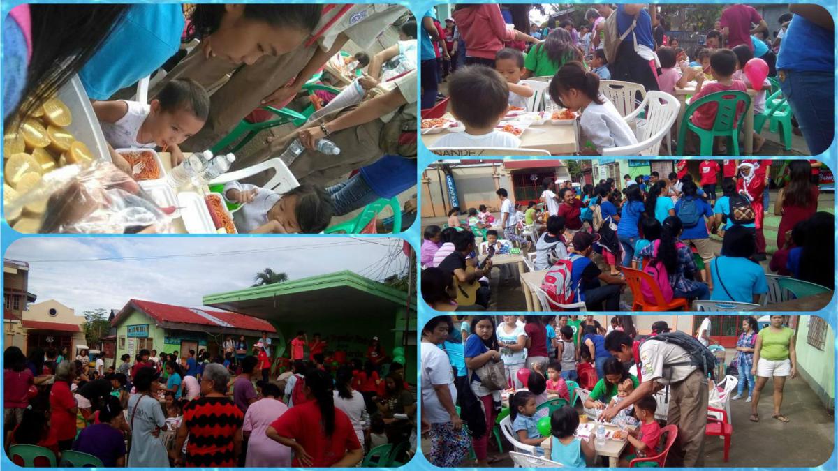 "Pamasking handog sa Barangay" Feeding Program Lead by Filipino Department in School