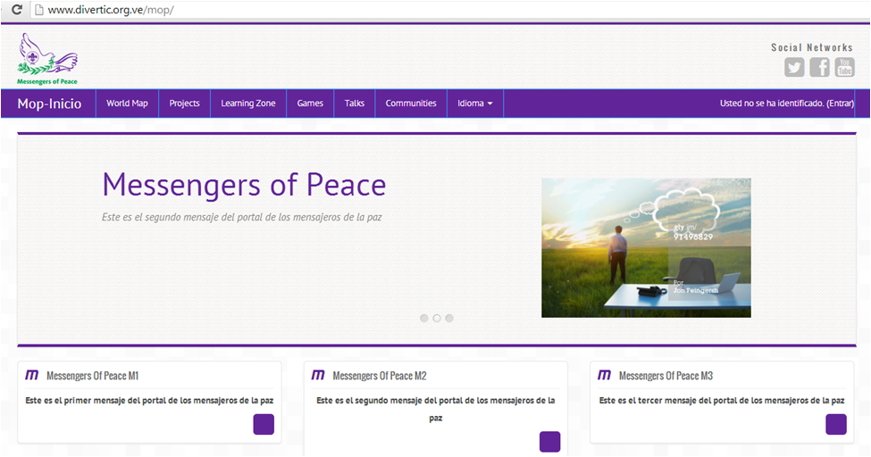 Apoyo al Programa Mundial Mensajeros de la Paz (WOSM) – Área: e-Learning