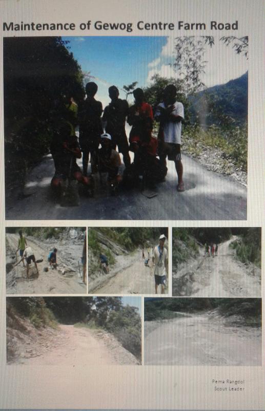 Maintainence of Gewog Centre Farm Road