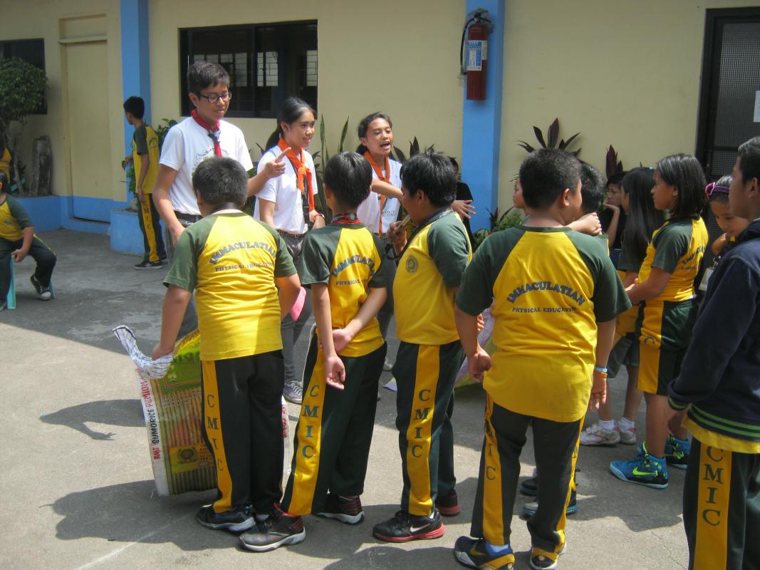 Senior Scouts serves in CMIC Grade School Intramural