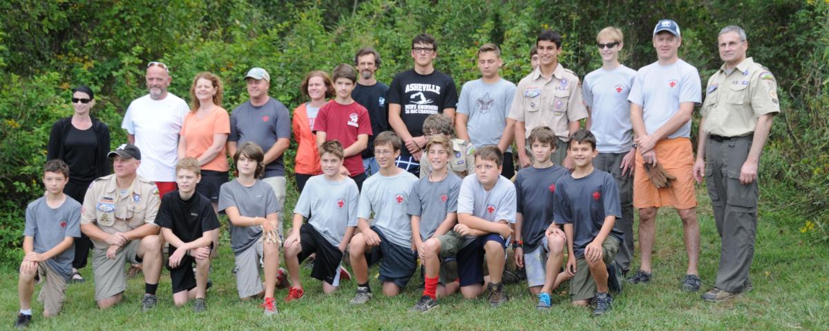RiverLink + Troop 91 Hominy Creek clean-up